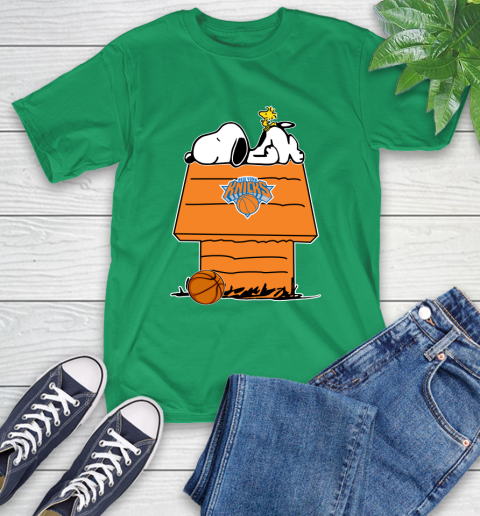 New York Knicks NBA Basketball Snoopy Woodstock The Peanuts Movie T-Shirt 7