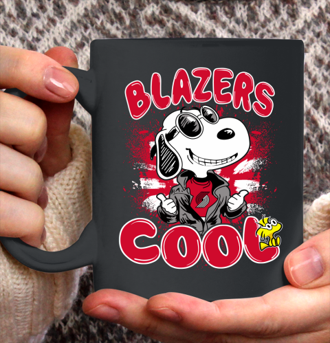 NBA Basketball Portland Trail Blazers Cool Snoopy Shirt Ceramic Mug 11oz