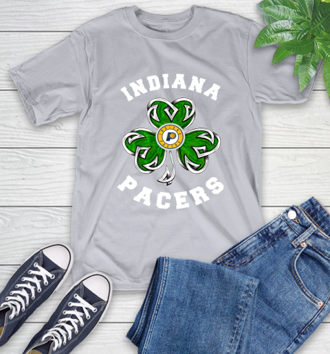 NBA Indiana Pacers Three Leaf Clover St Patrick's Day Basketball Sports T-Shirt 6