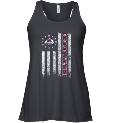 NHL American Flag Hockey Sports Colorado Avalanche Racerback Tank 4