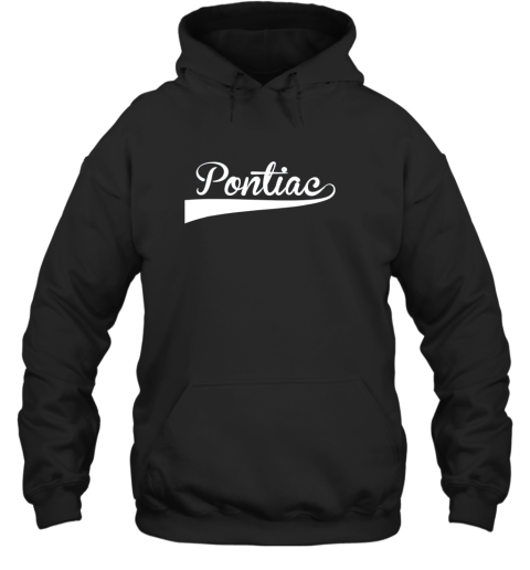 PONTIAC Baseball Styled Jersey Shirt Softball Hoodie