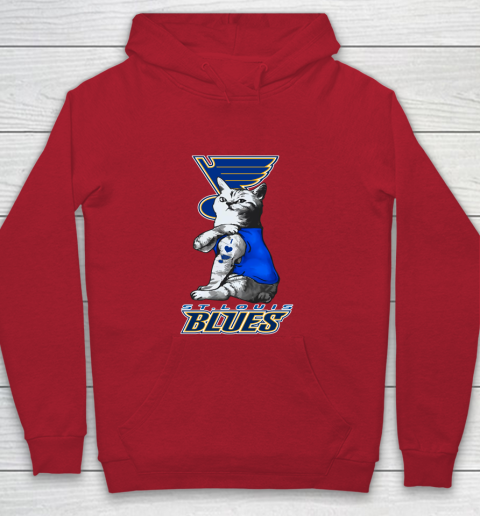 NHL My Cat Loves St.Louis Blues Hockey Youth Hoodie 7