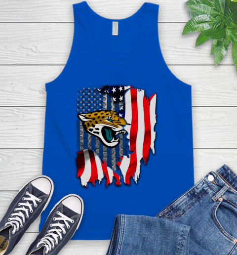 Jacksonville Jaguars NFL Football American Flag Tank Top 4