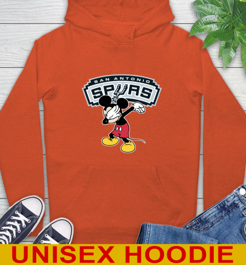 San Antonio Spurs NBA Basketball Dabbing Mickey Disney Sports Hoodie 5