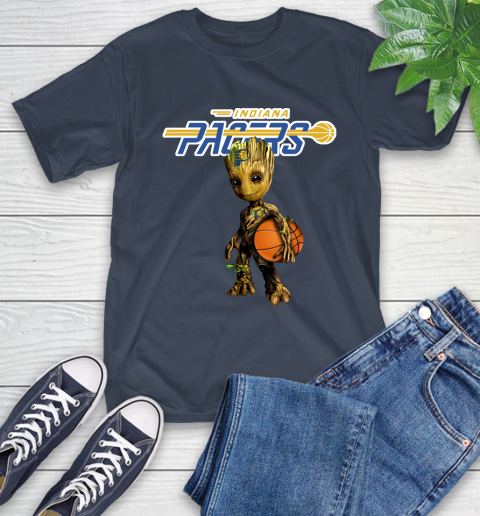 Indiana Pacers NBA Basketball Groot Marvel Guardians Of The Galaxy T-Shirt 4