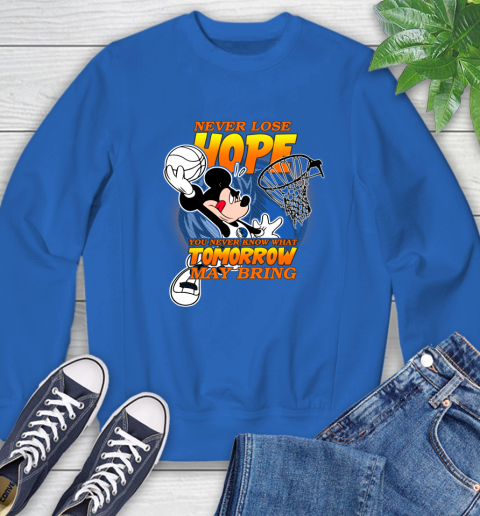 Dallas Mavericks NBA Basketball Mickey Disney Never Lose Hope Sweatshirt 9