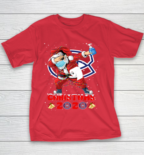 Montreal Canadiens Funny Santa Claus Dabbing Christmas 2020 NHL Youth T-Shirt 7