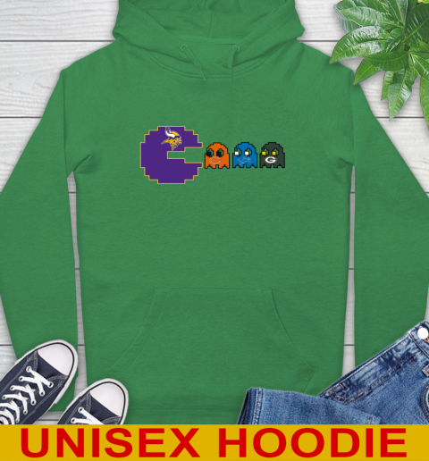 Minnesota Vikings NFL Football Pac Man Champion Hoodie 8