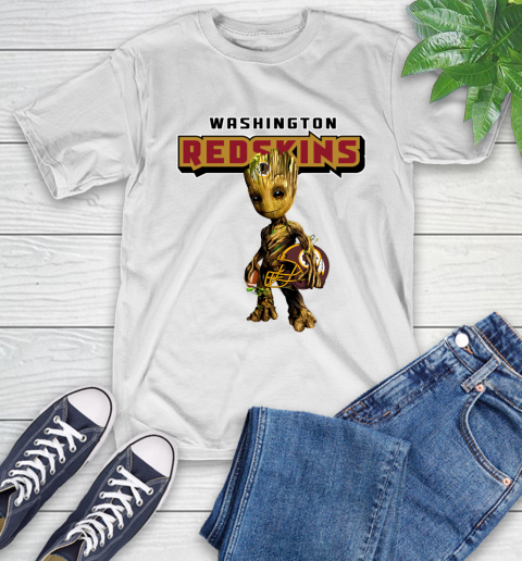 Washington Redskins NFL Football Groot Marvel Guardians Of The Galaxy T-Shirt
