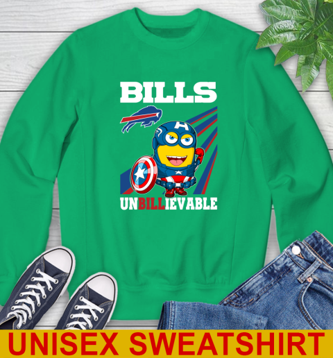 NFL Football Buffalo Bills Captain America Marvel Avengers Minion Shirt Sweatshirt 8