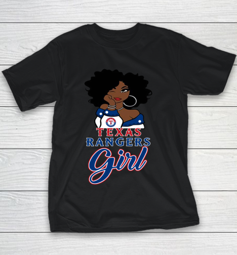 Texas Rangerss Girl MLB Youth T-Shirt 2