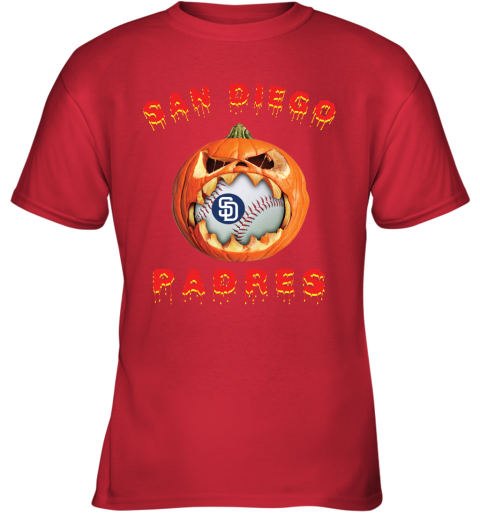 MLB San Diego Padres Halloween Pumpkin Baseball Sports T Shirt