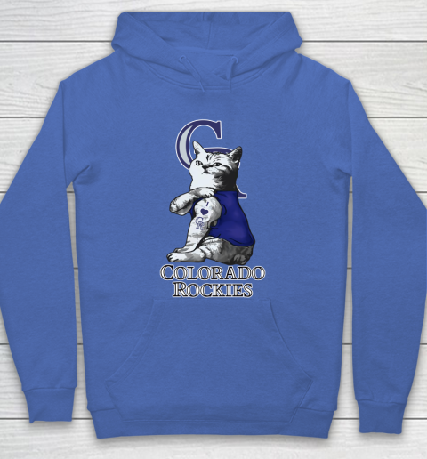 MLB Baseball My Cat Loves Colorado Rockies Hoodie 6