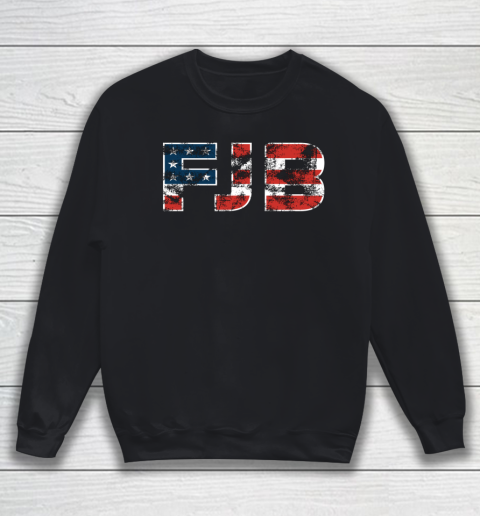 FJB Pro America US Distressed Flag Fuck Biden FJB Sweatshirt