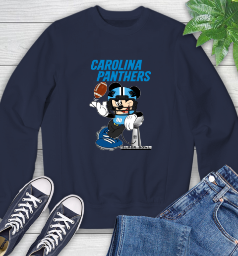 NFL Carolina Panthers Mickey Mouse Disney Super Bowl Football T Shirt Sweatshirt 3