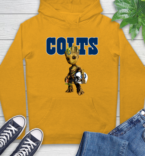Indianapolis Colts NFL Football Groot Marvel Guardians Of The Galaxy Hoodie 3