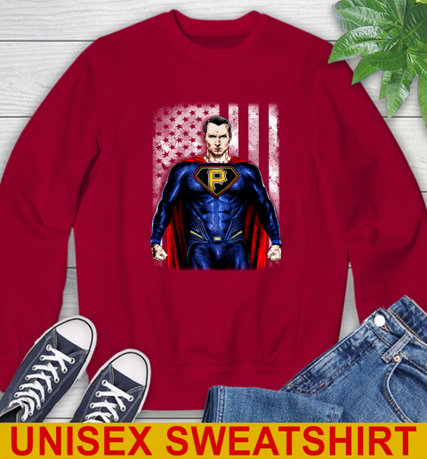 MLB Baseball Pittsburgh Pirates Superman DC Shirt Sweatshirt 9