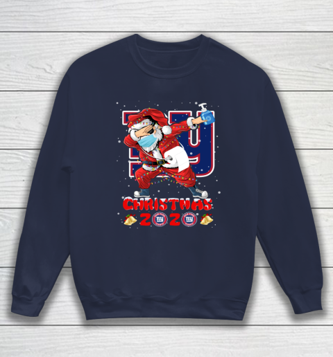 New York Giants Funny Santa Claus Dabbing Christmas 2020 NFL Sweatshirt 2