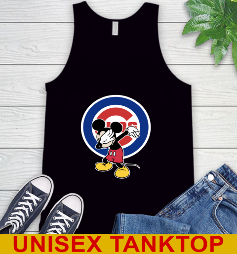 Chicago Cubs MLB Baseball Dabbing Mickey Disney Sports Tank Top 2