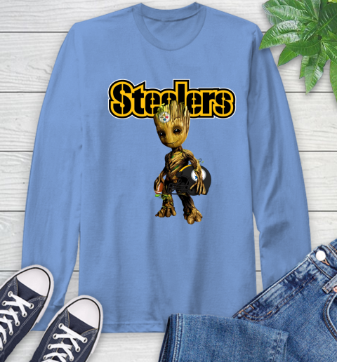 Pittsburgh Steelers NFL Football Groot Marvel Guardians Of The Galaxy Long Sleeve T-Shirt 11