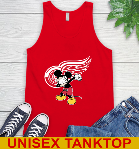 Detroit Red Wings NHL Hockey Dabbing Mickey Disney Sports Tank Top 6