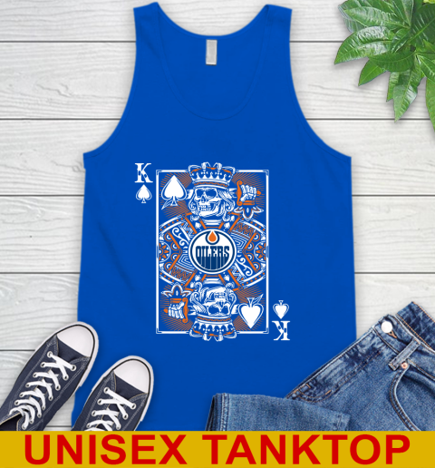 Edmonton Oilers NHL Hockey The King Of Spades Death Cards Shirt Tank Top 4