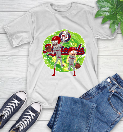 MLB Washington Nationals Rick And Morty Baseball Sports T-Shirt