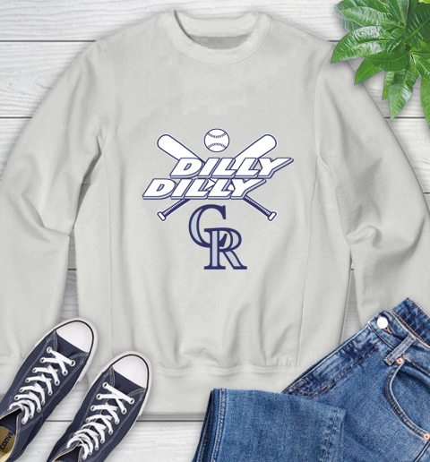 MLB Colorado Rockies Dilly Dilly Baseball Sports Sweatshirt 5