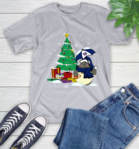 New York Giants NFL Football Cute Tonari No Totoro Christmas Sports T-Shirt 6