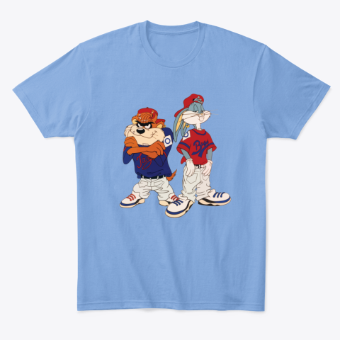 2blo bugs and taz kriss kross tshirt classic t shirt 2 front carolina blue