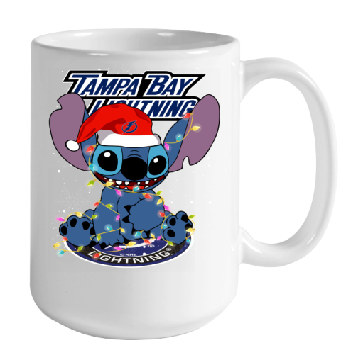 Tampa Bay Lightning NHL Hockey noel stitch Christmas Color Changing Mug 15oz 2