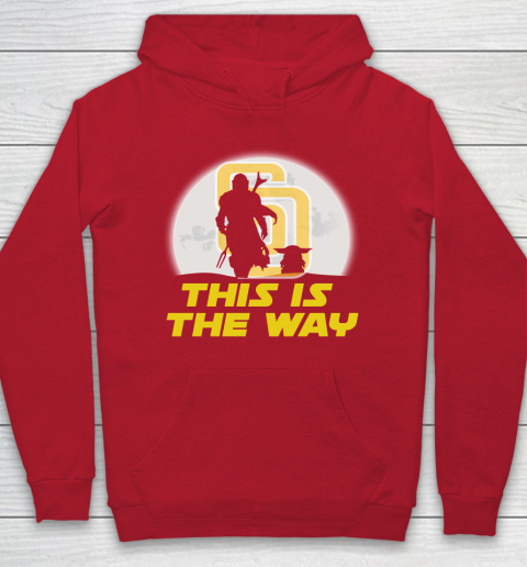 San Diego Padres MLB Baseball Star Wars Yoda And Mandalorian This Is The Way Hoodie 7