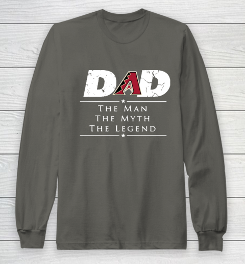 Arizona Diamondbacks MLB Baseball Dad The Man The Myth The Legend Long Sleeve T-Shirt 5