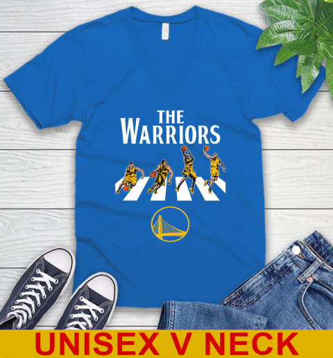 NBA Basketball Golden State Warriors The Beatles Rock Band Shirt V-Neck T-Shirt 5