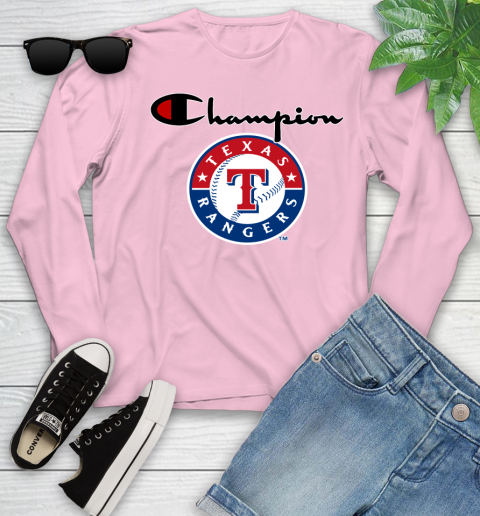 MLB Baseball Texas Rangers Champion Shirt Youth Long Sleeve 8