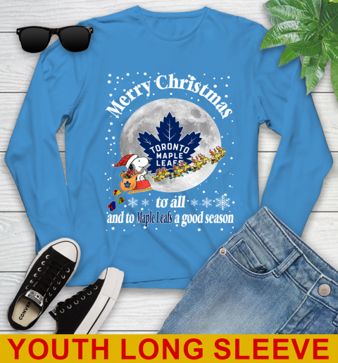 Toronto Maple Leafs Merry Christmas To All And To Maple Leafs A Good Season NHL Hockey Sports Youth Long Sleeve 8