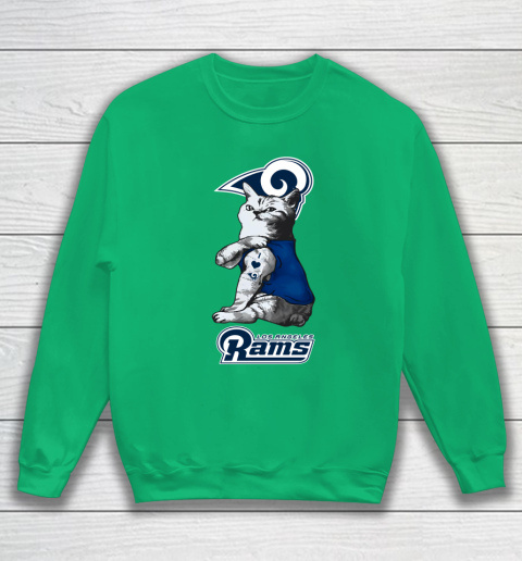 NFL Football My Cat Loves Los Angeles Rams Sweatshirt 5