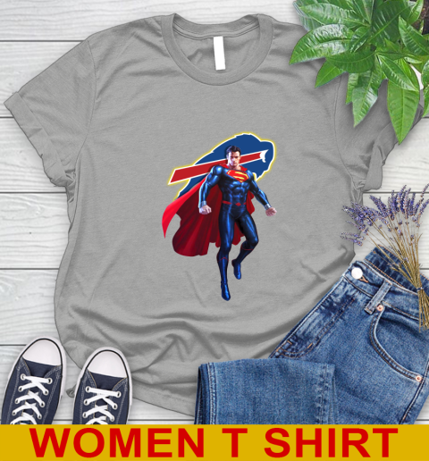 NFL Superman DC Sports Football Buffalo Bills Women's T-Shirt 11