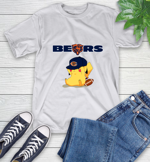 NFL Pikachu Football Sports Chicago Bears T-Shirt 12