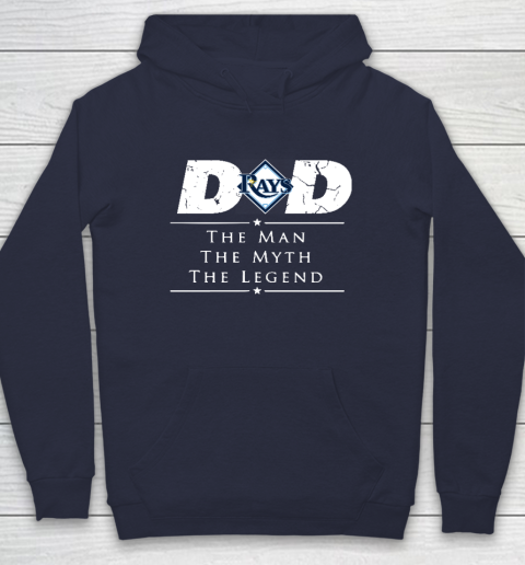 Tampa Bay Rays MLB Baseball Dad The Man The Myth The Legend Hoodie 2