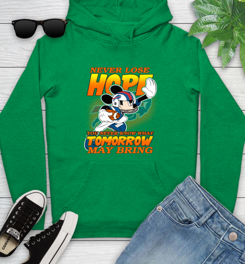 Buffalo Bills NFL Football Mickey Disney Never Lose Hope (1) Youth Hoodie 9