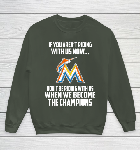 MLB Miami Marlins Baseball We Become The Champions Youth Sweatshirt 8