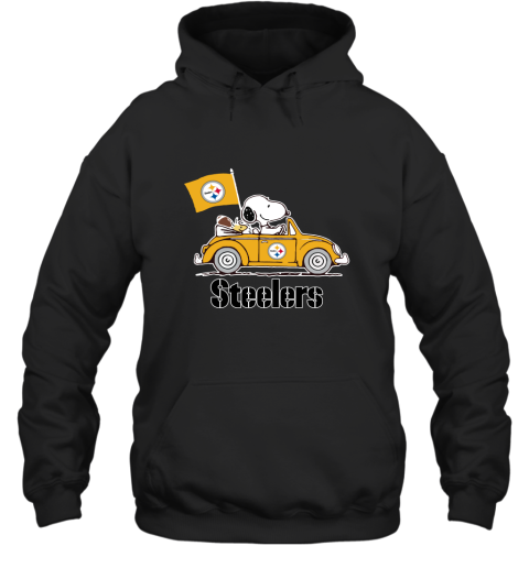 Snoopy And Woodstock Ride The Pittsburg Steelers Car NFL Hoodie