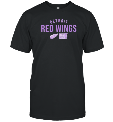 Detroit Red Wings Richmond Resilient Hockey Fights Cancer T-Shirt