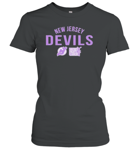 New Jersey Devils Richmond Resilient Hockey Fights Cancer Women's T-Shirt