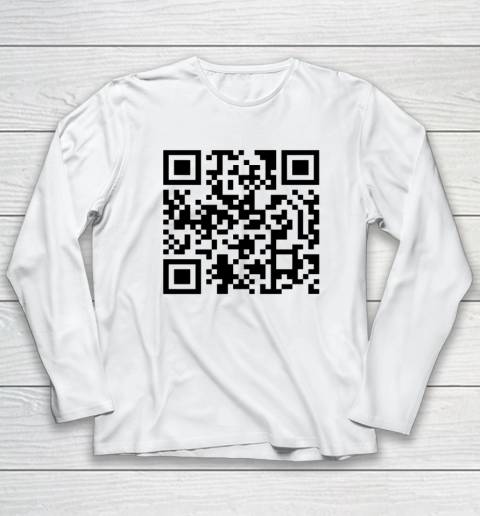 Trump Dance Troll QR Funny President Trump Dance Code Long Sleeve T-Shirt