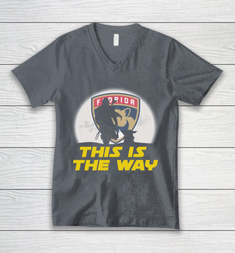 Florida Panthers NHL Ice Hockey Star Wars Yoda And Mandalorian This Is The Way V-Neck T-Shirt 4