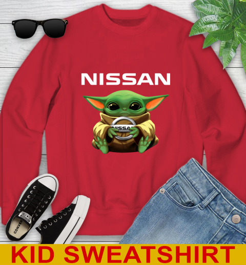 Star Wars Baby Yoda Hugs Nissan Car Shirt 115