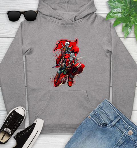 NFL Deadpool Marvel Comics Sports Football Tampa Bay Buccaneers Youth Hoodie 6