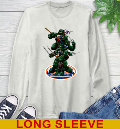 MLB Baseball New York Mets Teenage Mutant Ninja Turtles Shirt Long Sleeve T-Shirt 12